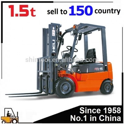 1ton 1.5ton 1.5t 1.8t 2t cpcd15 cpcd20 Heli New Small Diesel Forklift 1.5 ton