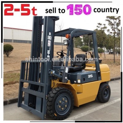 New Sit-on Type 3 ton 3.5 ton 4.5 ton Gasoline or Lpg Diesel Reliable Mounted Forklift Truck