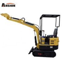 China cheap mini digging machine 0.8ton 1ton 1.5ton mini excavator with low price